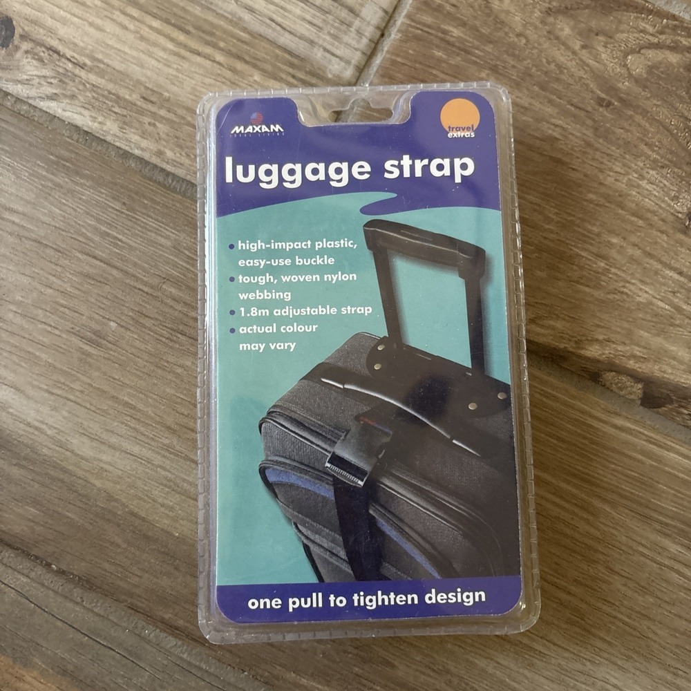 New Rainbow Luggage Belt Strap Vintage Maxam Heavy Duty One Pull Tighten Design